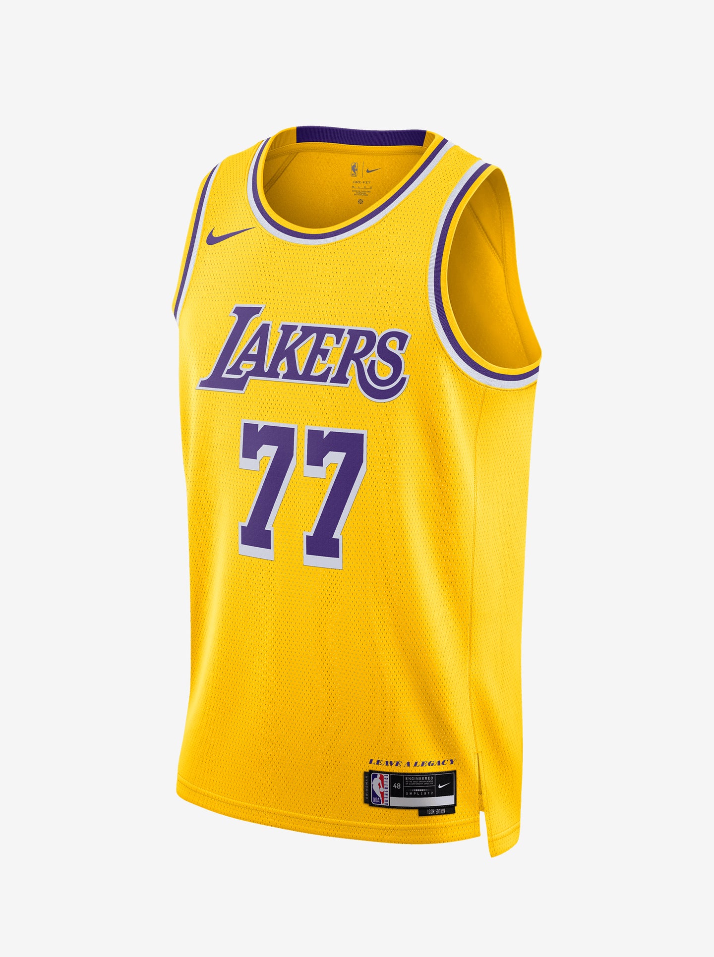 NBA Los Angeles Lakers Luka Doncic #77 Icon Edition Swingman Jersey