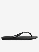 Slim Metallic Logo Flip Flops Womens