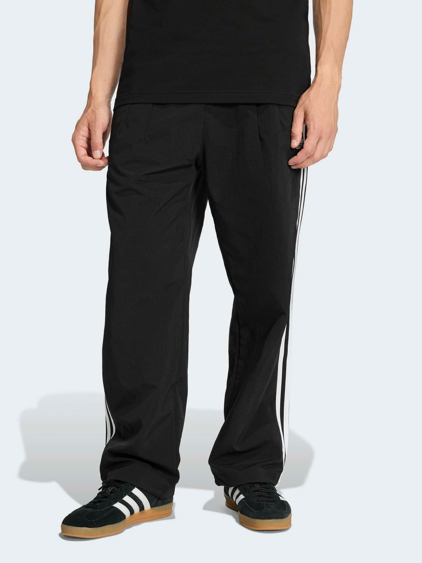 Adidas M 3-Stripes Loose Tailored Pants - Black